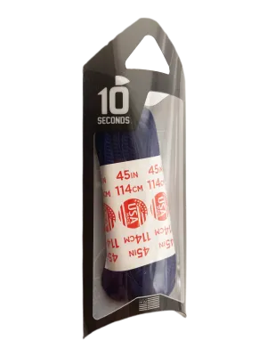 10 Seconds ® Athletic Oval Laces | Navy