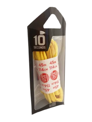 10 Seconds ® Athletic Oval Laces | Yellow