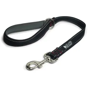 24 Inch Padded Handle Leash with Reflective Webbing and O-Ring