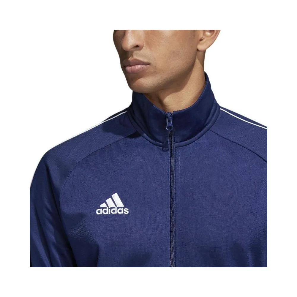 4 x Mens Adidas Core 18 Pes Zip Up Jacket Athletic Training Dark Blue/White