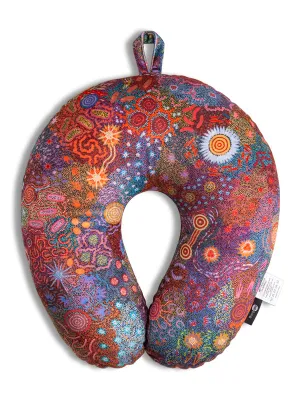 Aboriginal Women's Ceremony  Micro Beads Travel Pillow