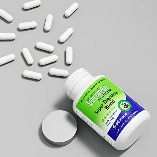 AbsorbAid Platinum Super Digestive Enzyme Support 60 vCaps