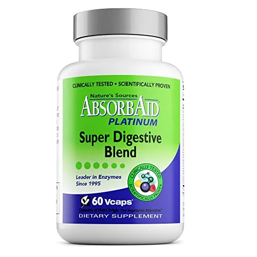 AbsorbAid Platinum Super Digestive Enzyme Support 60 vCaps