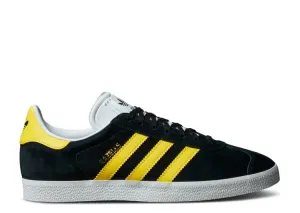 Adidas GAZELLE 'BLACK IMPACT YELLOW' sneakers, black