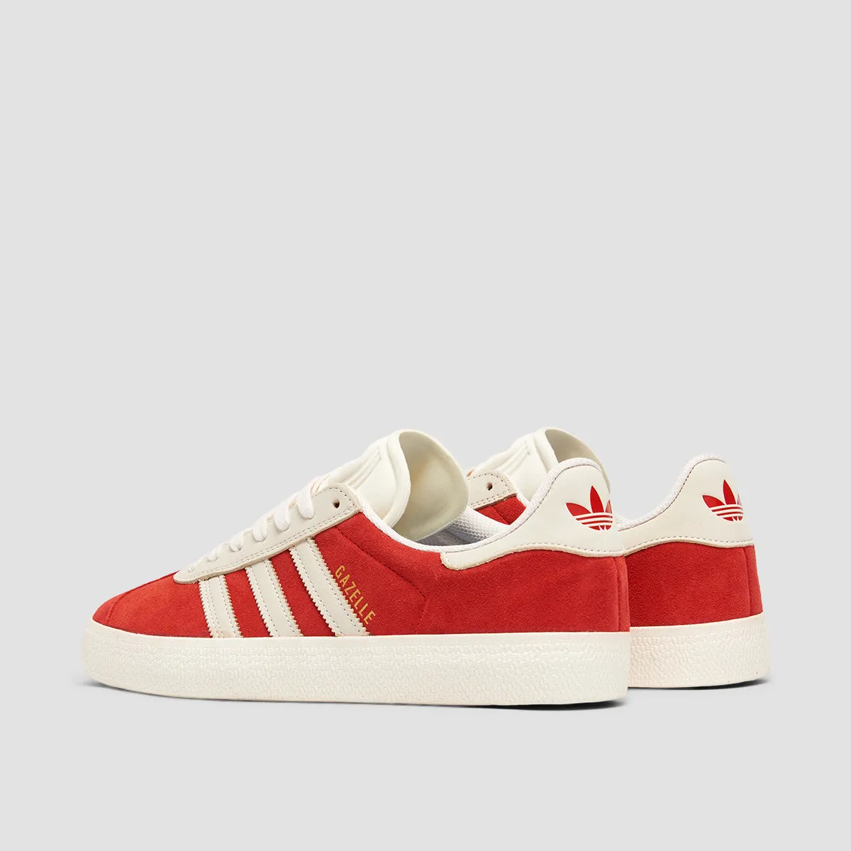 adidas Gazelle Shoes - Better Scarlet/Chalk White/Gold Met.