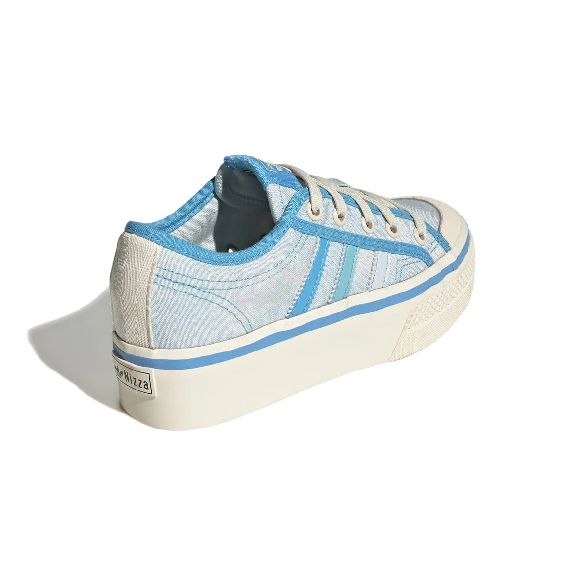 ADIDAS GY7052 NIZZA PLATFORM JR'S (Medium) Blue/Rush/White Textile Lifestyle Shoes