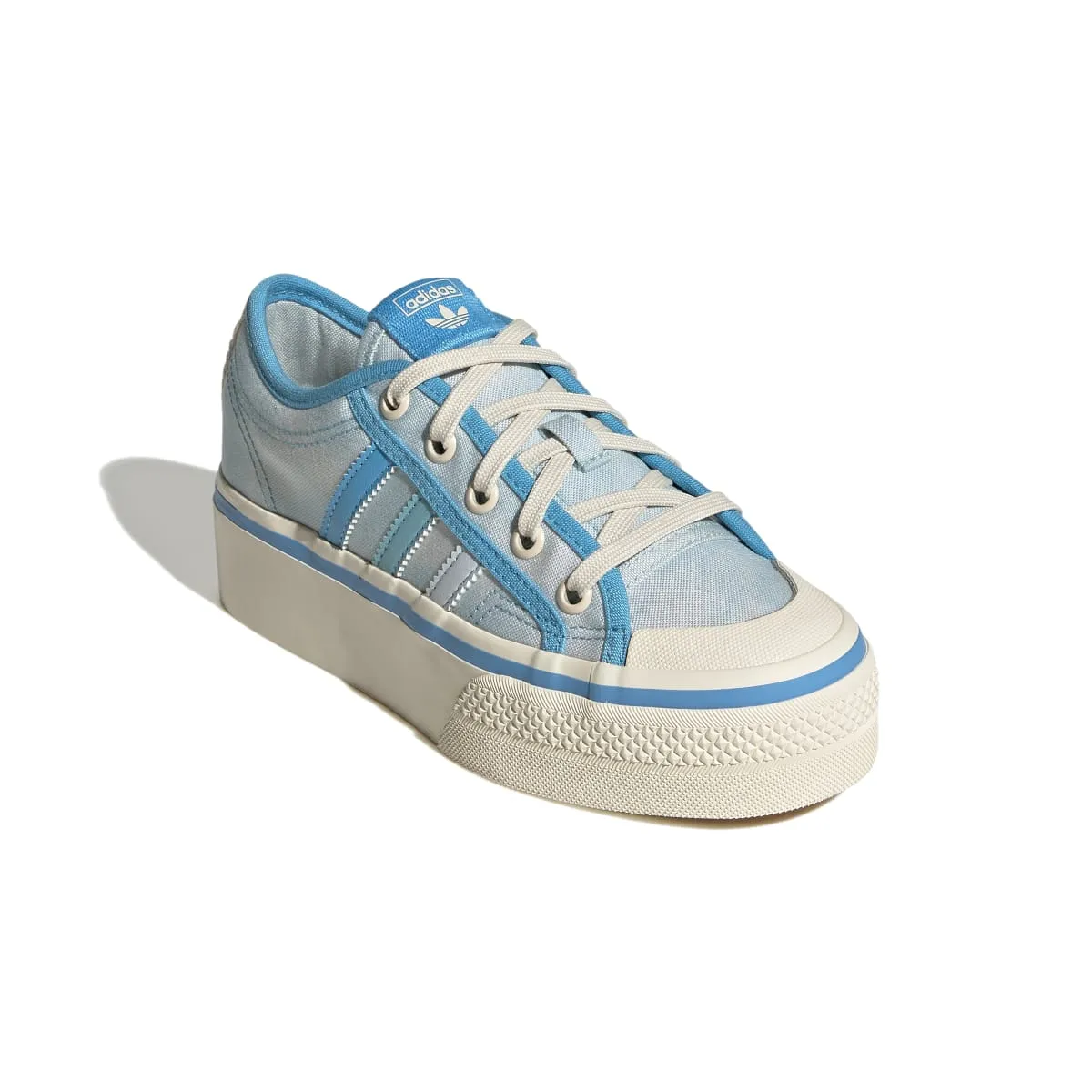 ADIDAS GY7052 NIZZA PLATFORM JR'S (Medium) Blue/Rush/White Textile Lifestyle Shoes