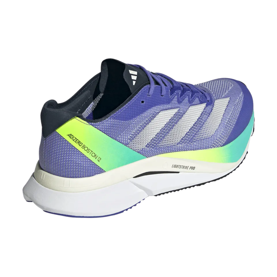 adidas Men's Adizero Boston 12 Cobalt Blue/Zero Metallic/Lucid Blue