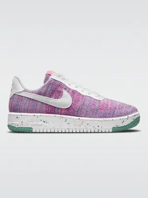 Air Force 1 Crater Flyknit Sneaker - Fuchsia Glow-White-Pink Blast-Green Glow