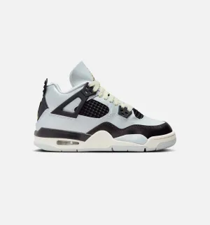 Air Jordan 4 Retro Platinum Gold Grade School Lifestyle Shoe - Pure Platinum/Metallic Gold/Black/Sail