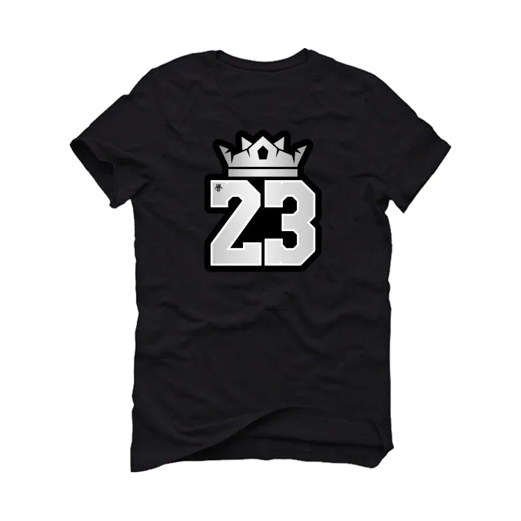 Air Jordan 6 “Metallic Silver” Black T-Shirt (Crown 23)