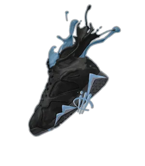 Air Jordan 7 Chambray - Black T-Shirt (SPLASH)