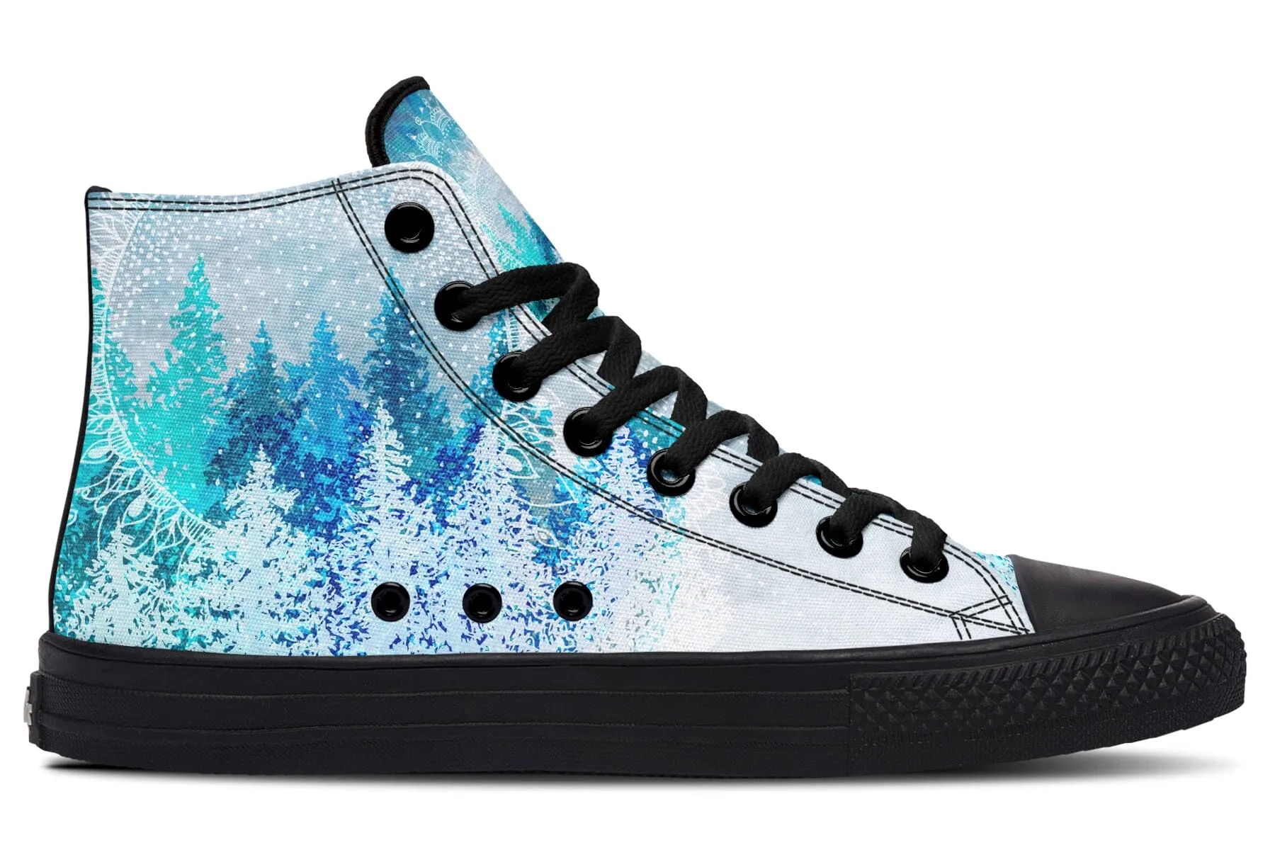 Among The Pines Mandala High Top Shoes