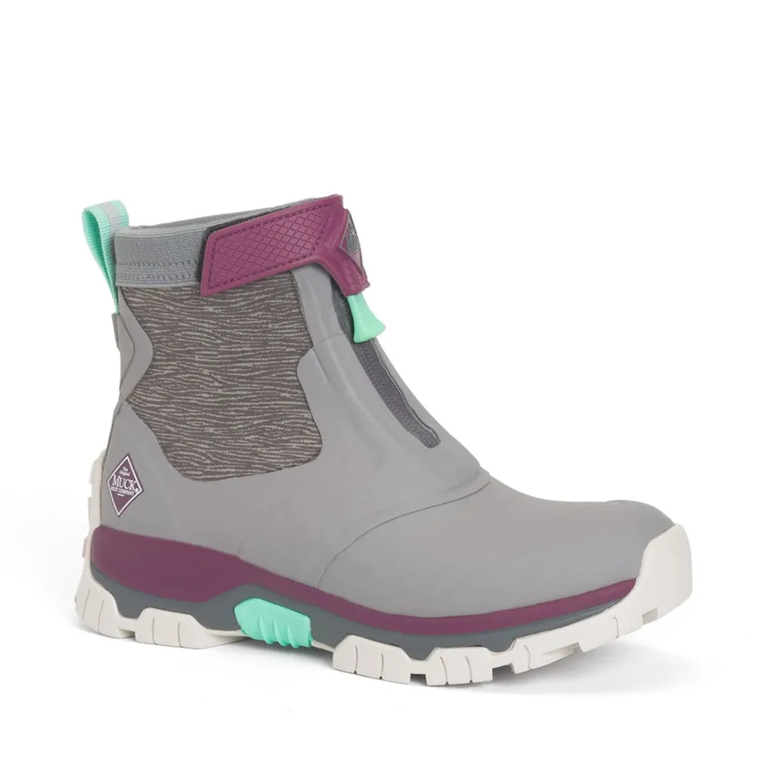 Apex Ladies Zip Short Boots Frost Grey by Muckboot