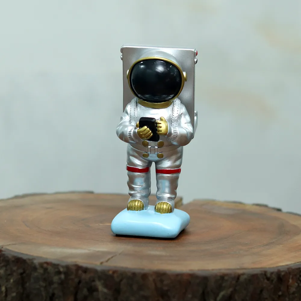 Astronaut Mobile Phone Stand (Silver)