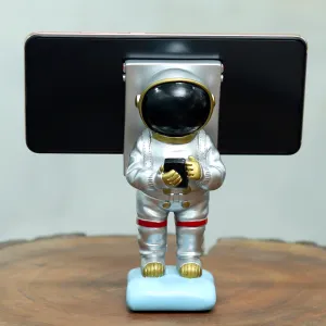 Astronaut Mobile Phone Stand (Silver)