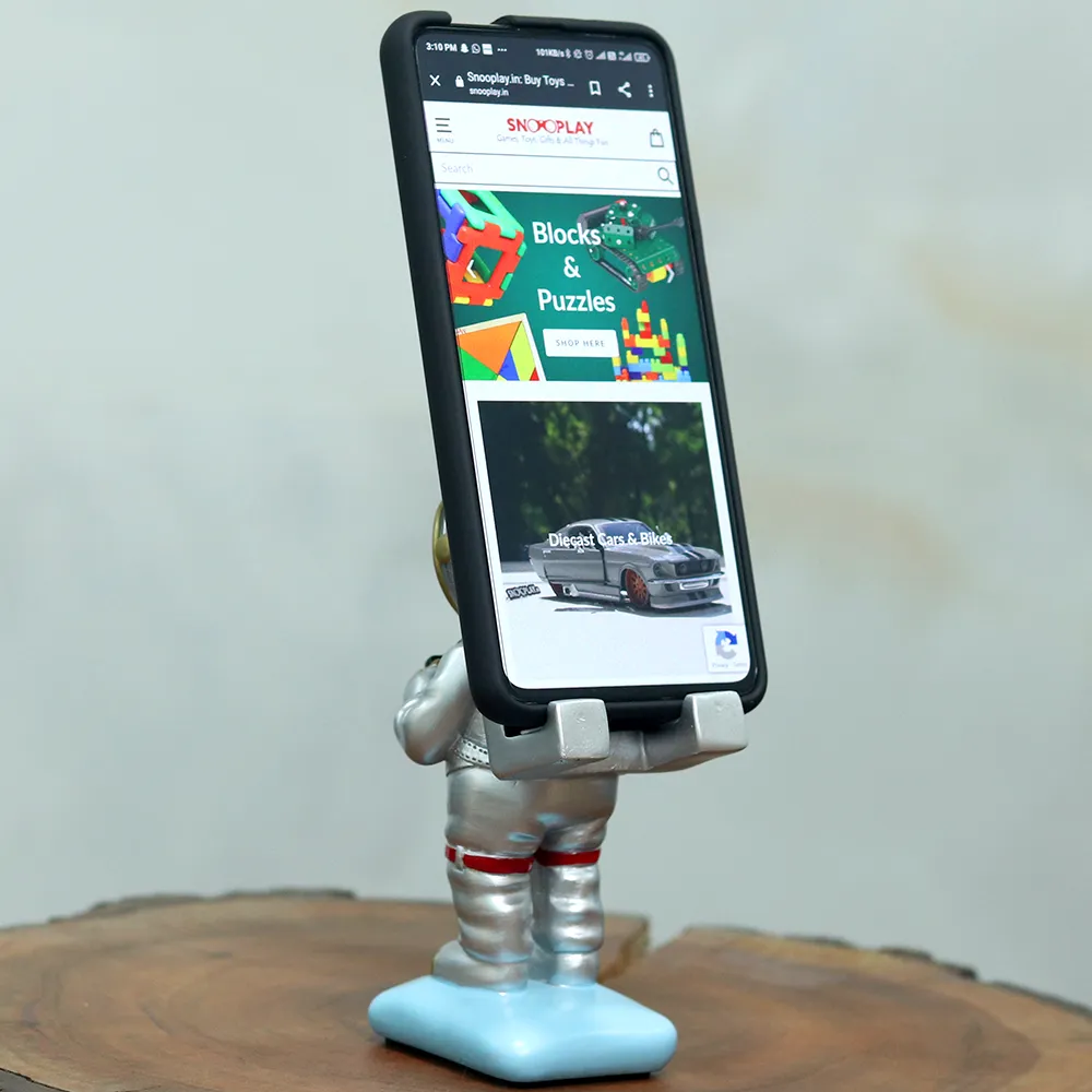 Astronaut Mobile Phone Stand (Silver)