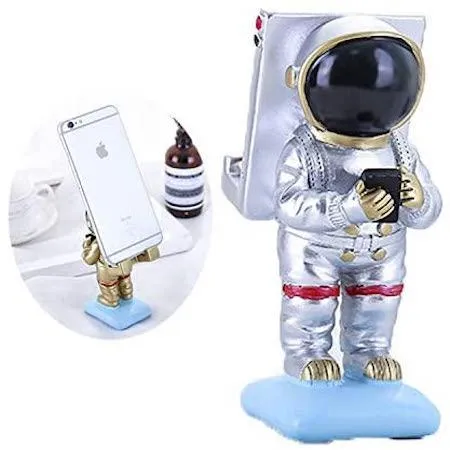 Astronaut Mobile Phone Stand (Silver)