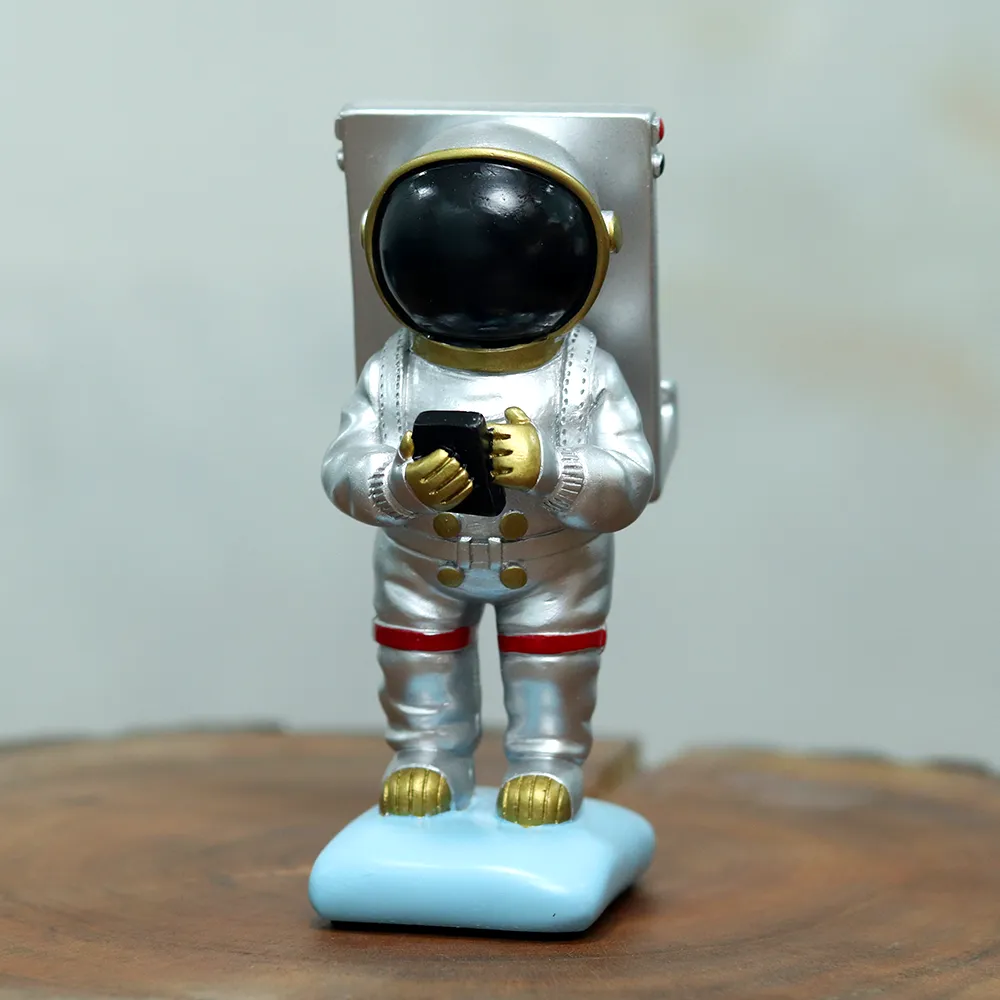 Astronaut Mobile Phone Stand (Silver)