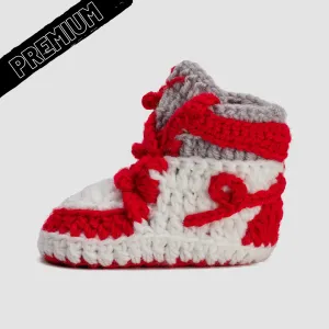 Baby Crochet IB-1 Var Red (Soft felt non-slip bottom)