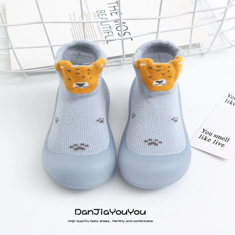 Baby Socks Shoes Infant Cute Cartoon Kids Soft Rubber Sole Booties Toddler Girls First Walker