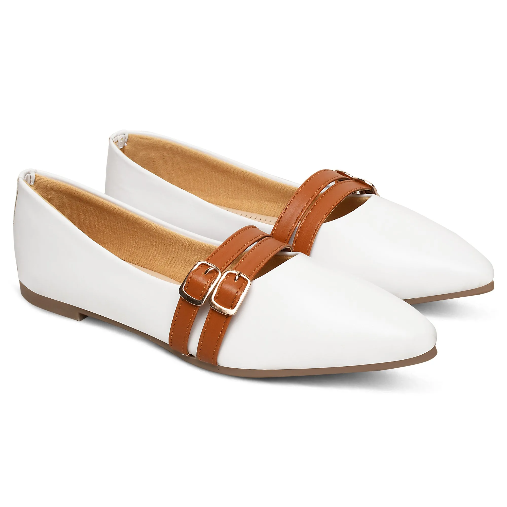 Ballerina with Dual Buckles Flat