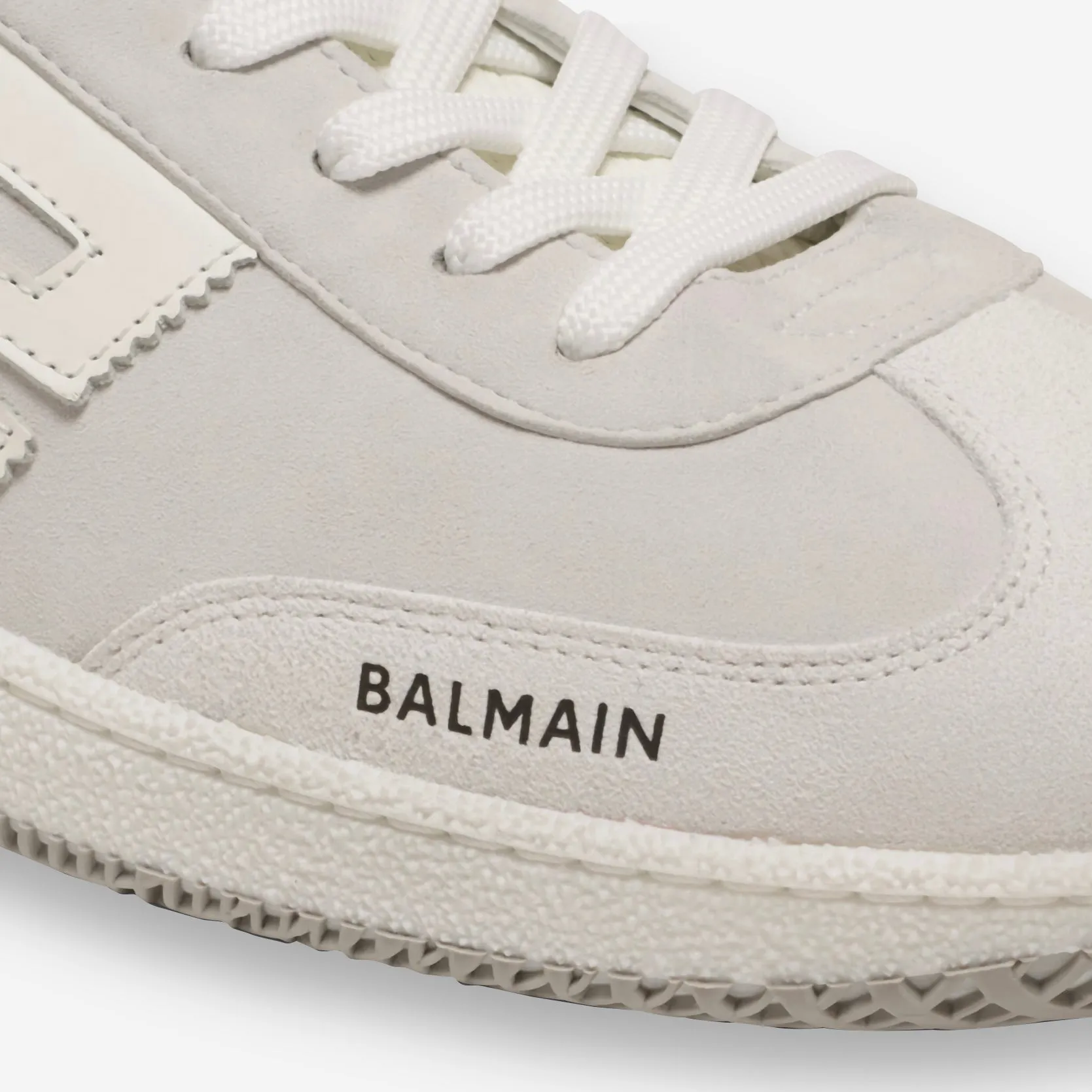 Balmain Swan Suede Sneakers