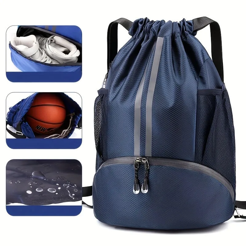 Basketball Drawstring Backpack with Custom Logo