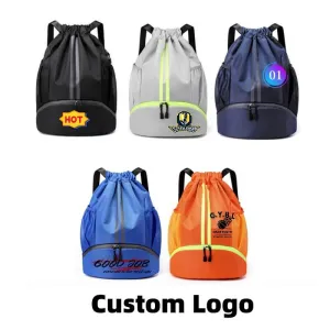 Basketball Drawstring Backpack with Custom Logo