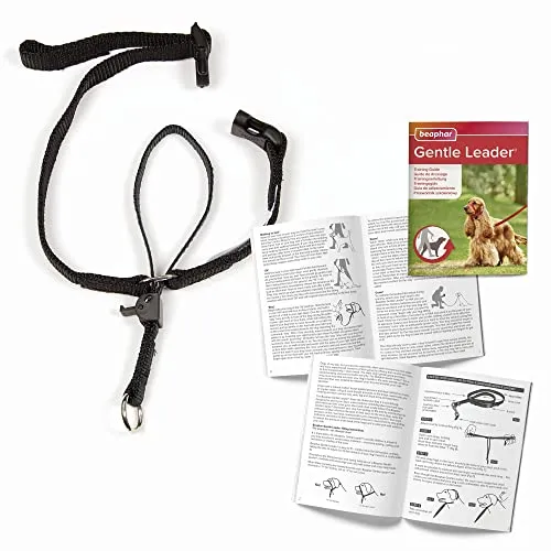 Beaphar Gentle Leader Head Collar for Medium Dogs Stops Pulling on the Lead