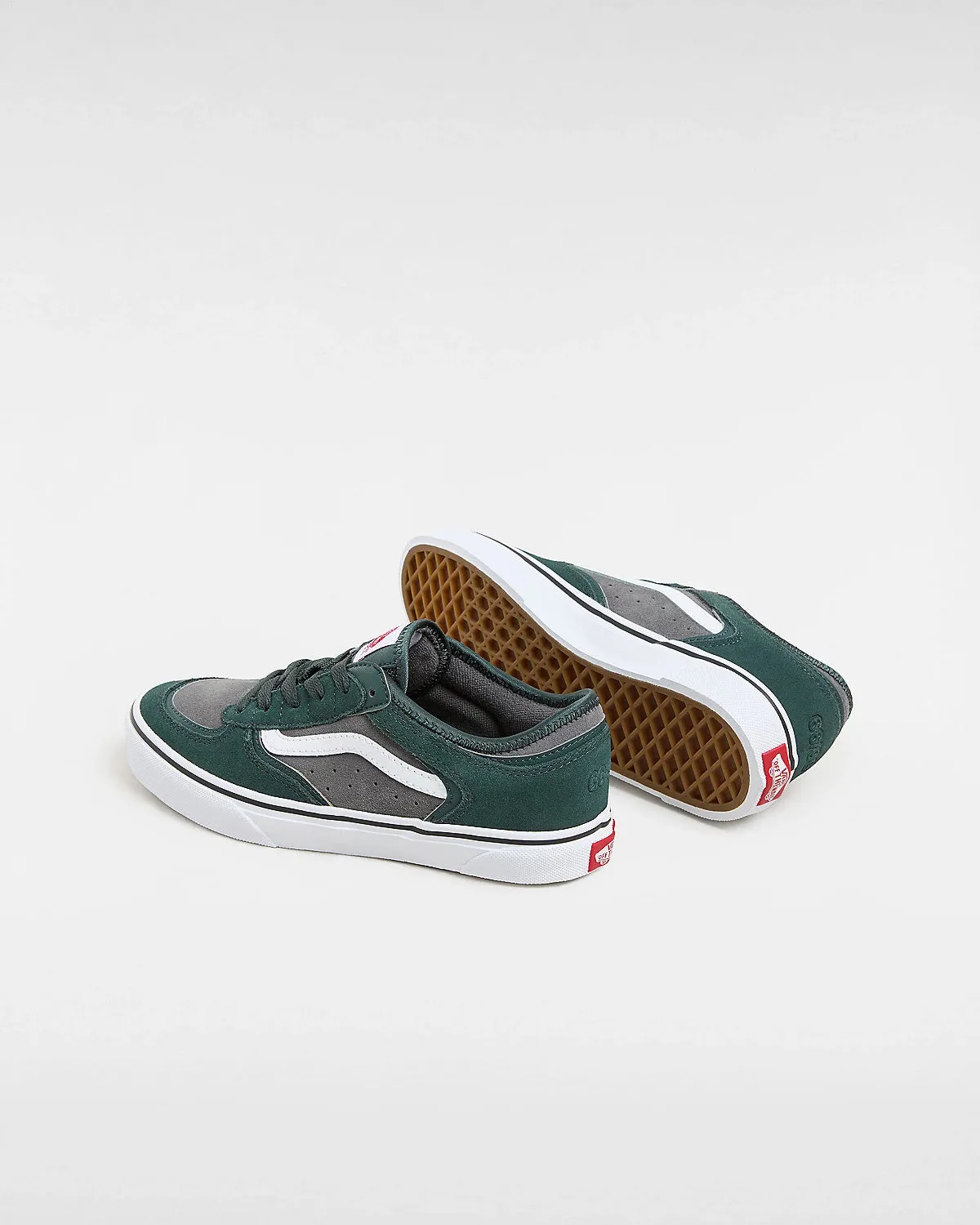 Boys Rowley Classic Shoes in Green Gables & White