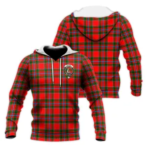 Butter Tartan Knitted Hoodie with Family Crest