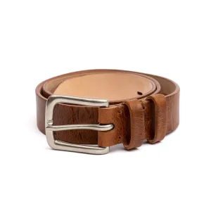 C.F. Stead Naked Kudu Nutmeg Leather Belt