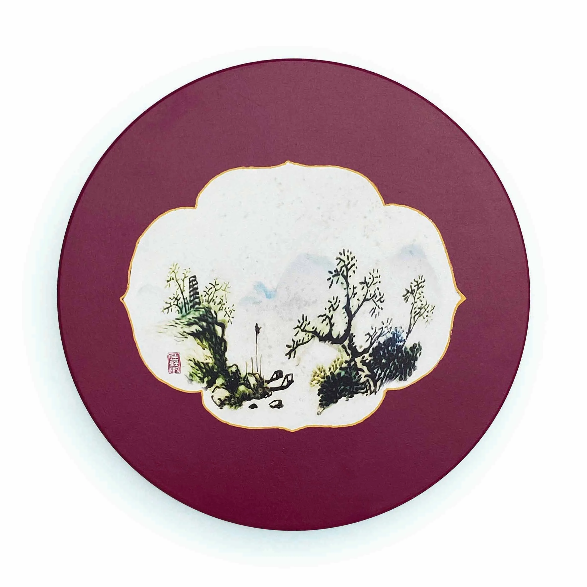 Chinese Vignettes Trivets Set