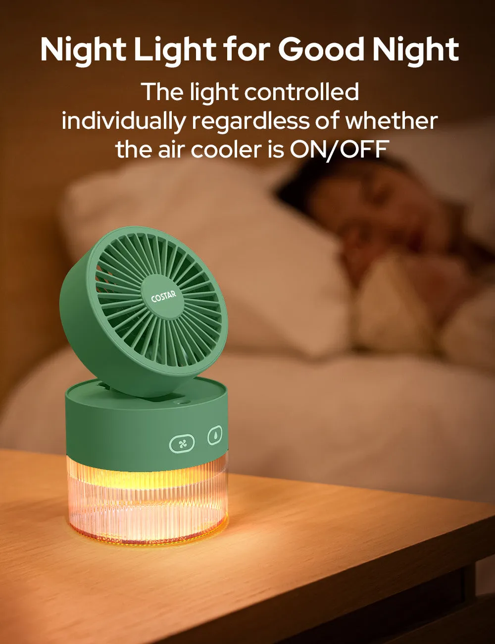 COSTAR Portable Table Fan with Mist Humidify