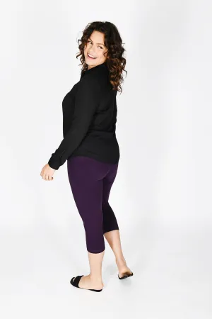 Curve Everyday Cropped Leggings - Acai Purple