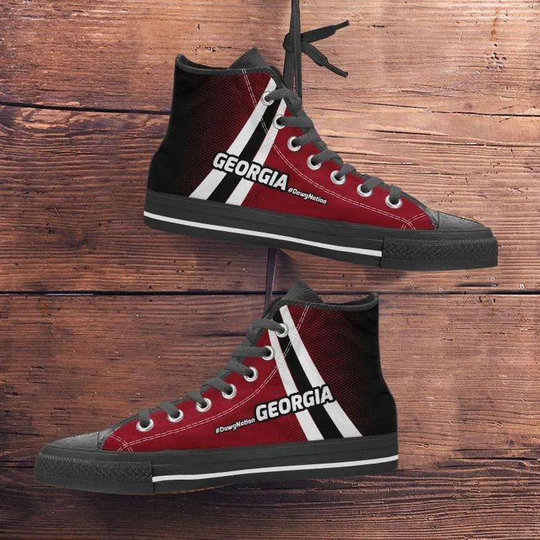 #DawgNation Georgia Canvas High Top Shoes