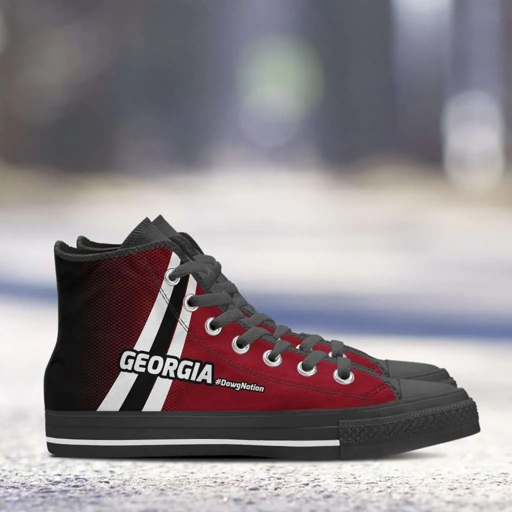 #DawgNation Georgia Canvas High Top Shoes