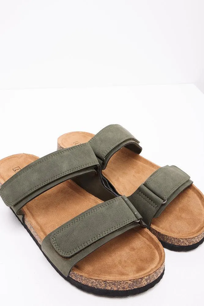 Double Strap Sandal Green