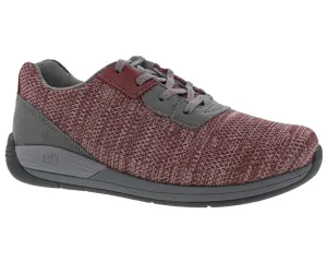 Drew Terrain Women Lace-up Walking Shoe In Wine Knit