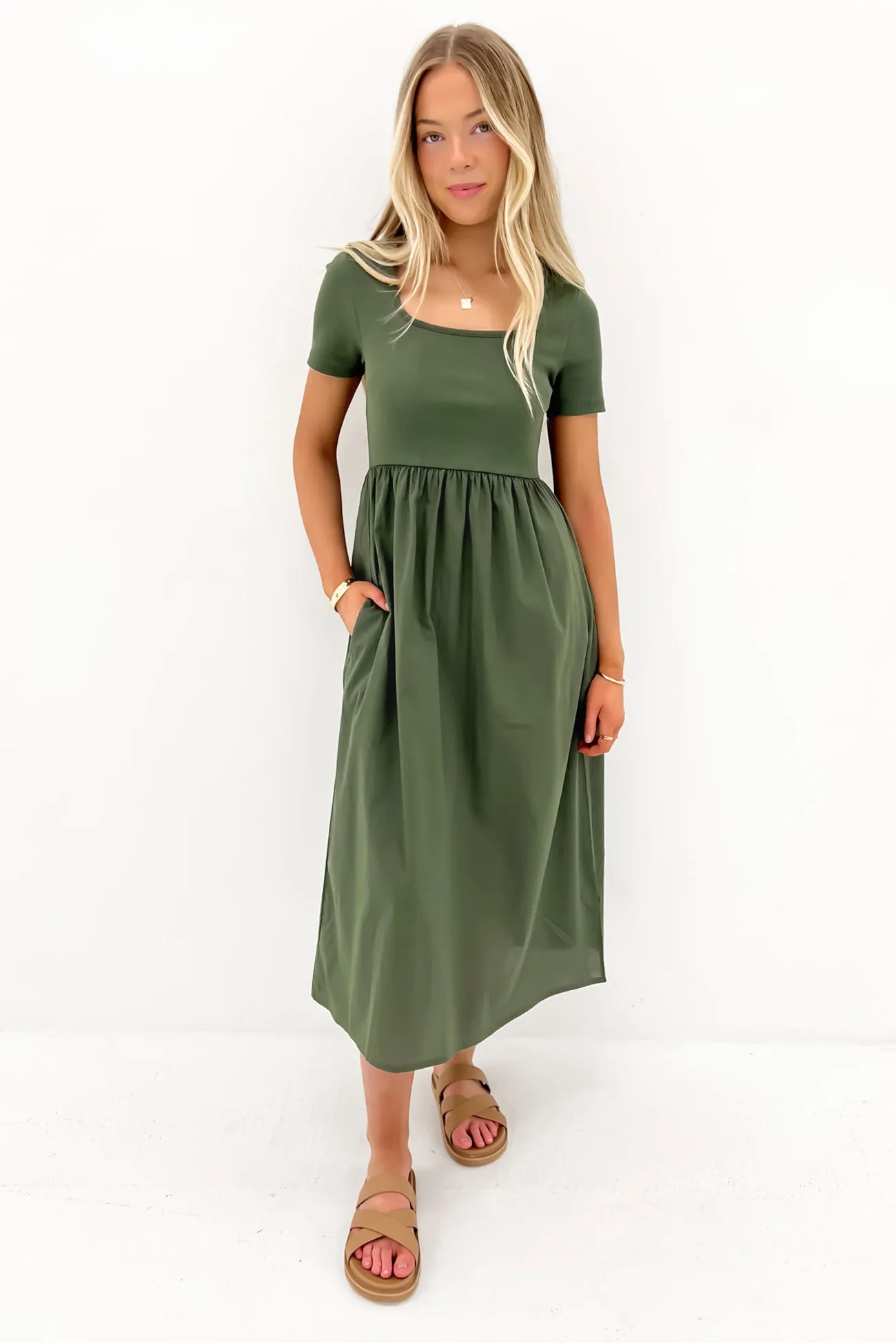 Ella Dress Khaki