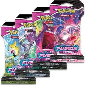 English Pokemon Card Game Sword and Shield Fusion Strike Sleeved Booster Pack