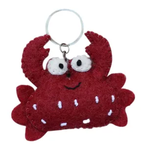 Felt Crab Key Chain Global Groove (A)