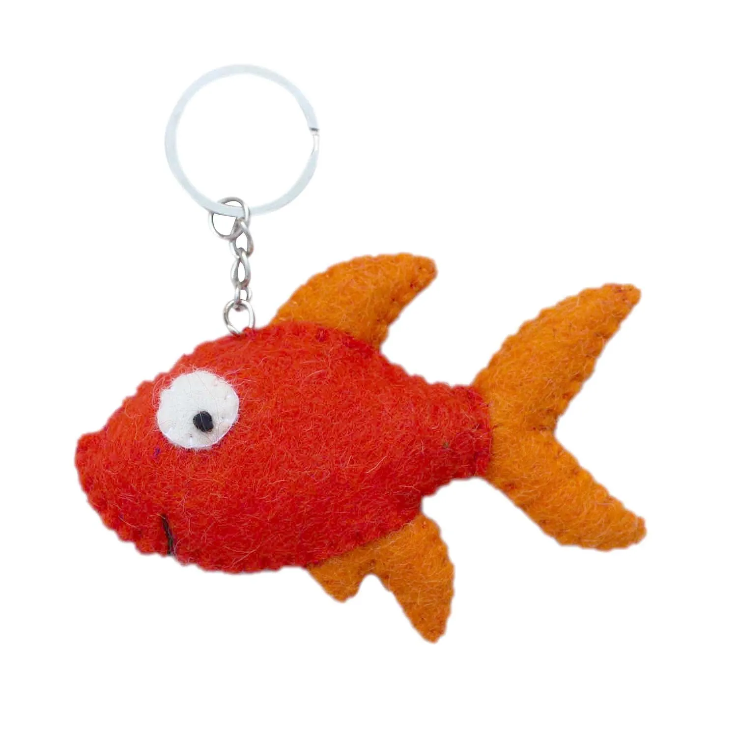 Felt Gold Fish Key Chain Global Groove (A)