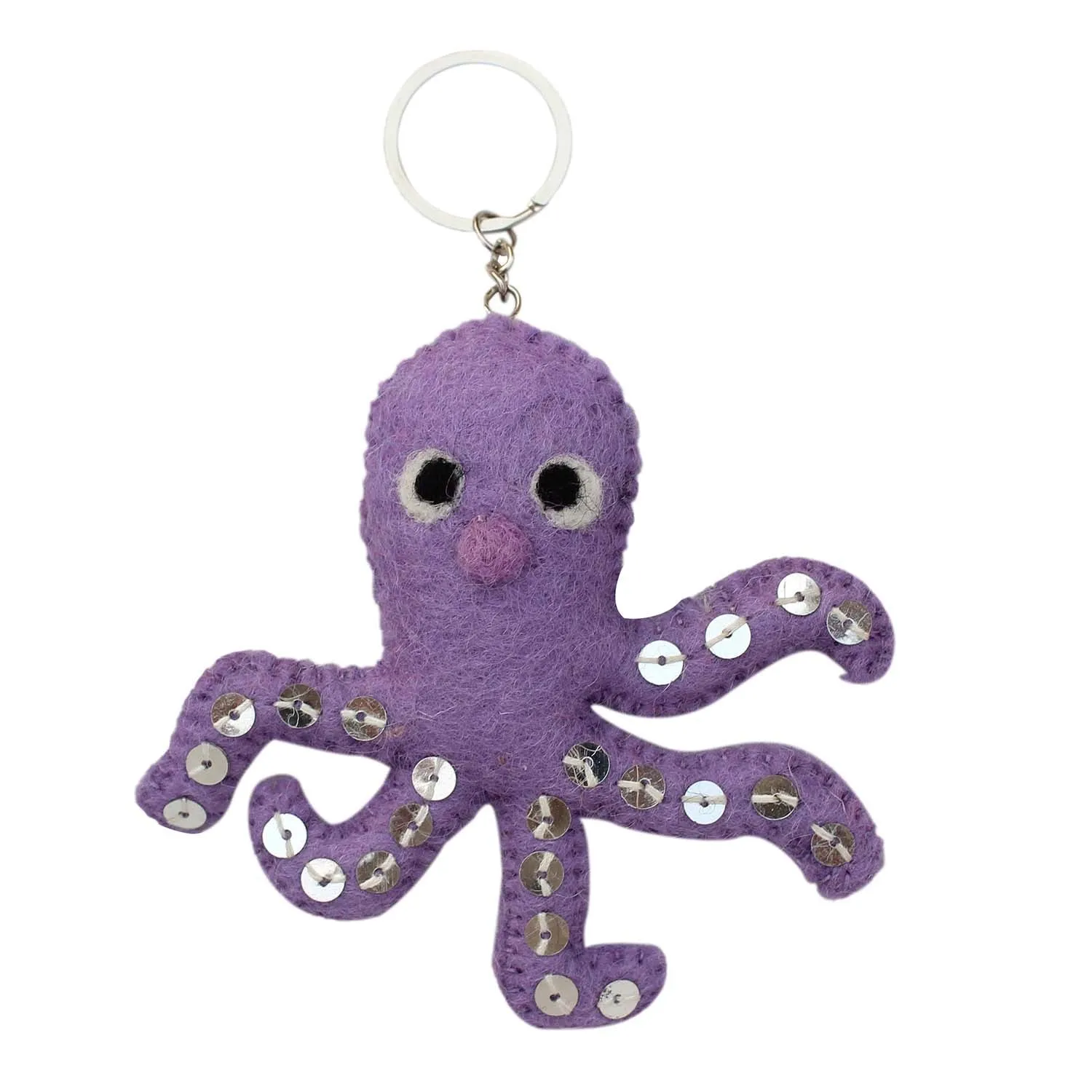 Felt Octopus Key Chain Global Groove (A)