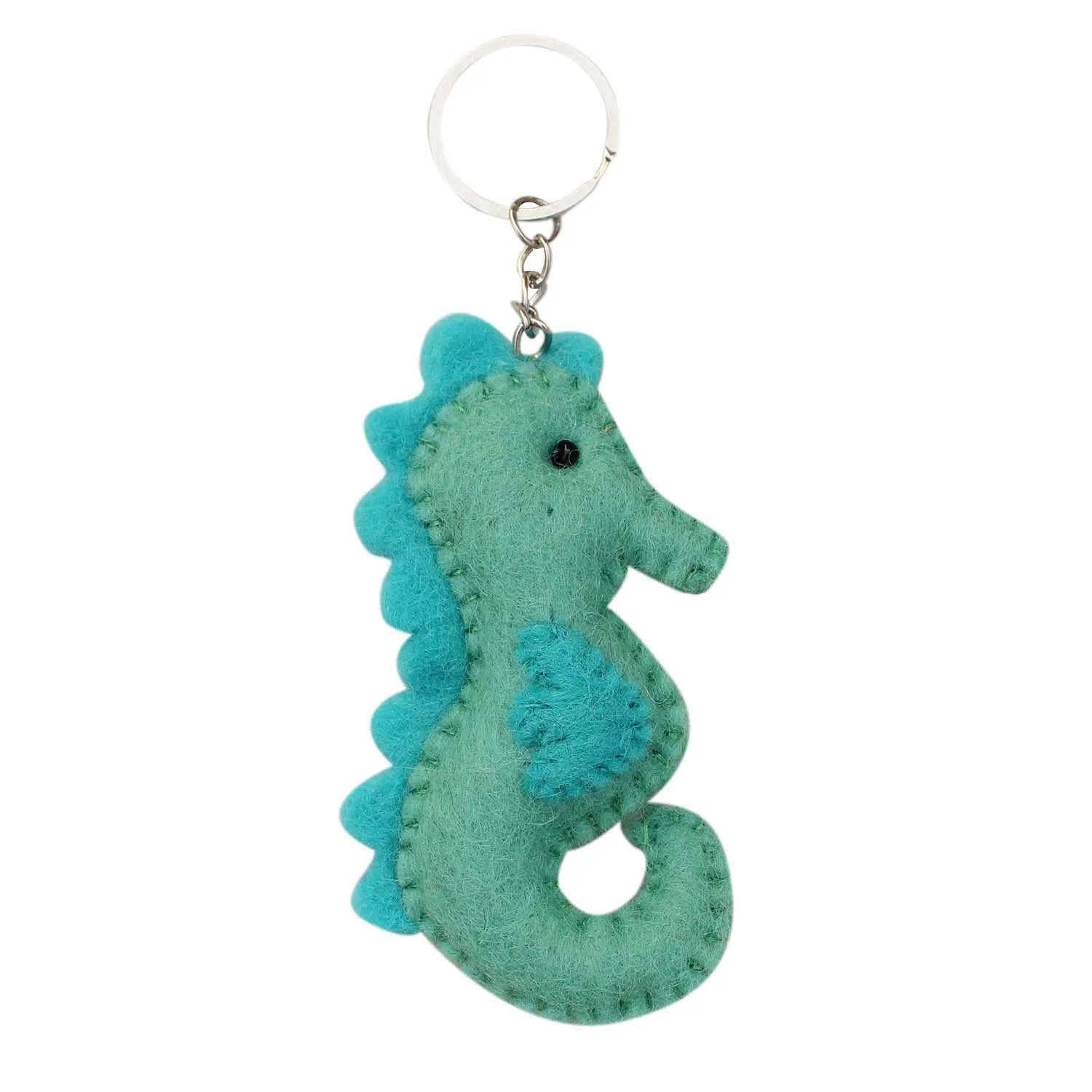 Felt Sea Horse Key Chain Global Groove (A)