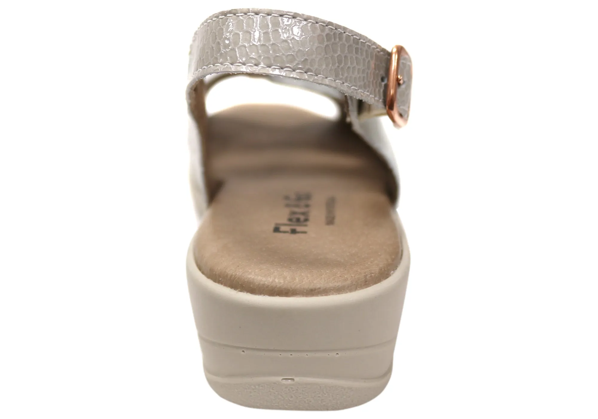 Flex & Go Mary Womens Comfortable Leather Sandals Made In Portugal