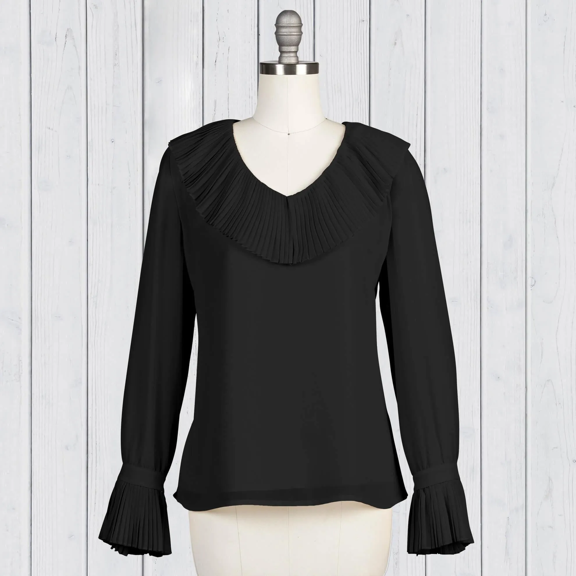 Glamorous V-ruffle Blouse