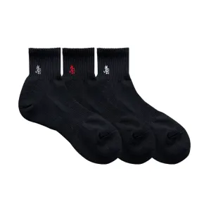 Gramicci Basic Short Socks 3Pack Black