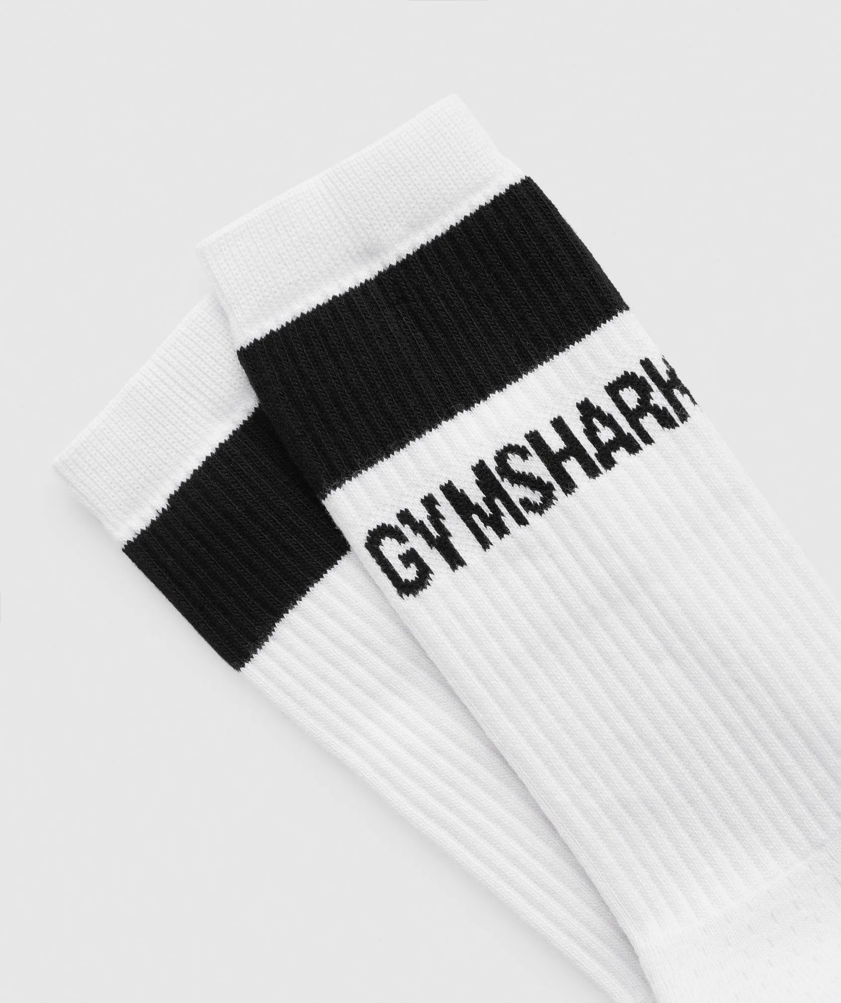 Gymshark Crew Socks 1pk - White